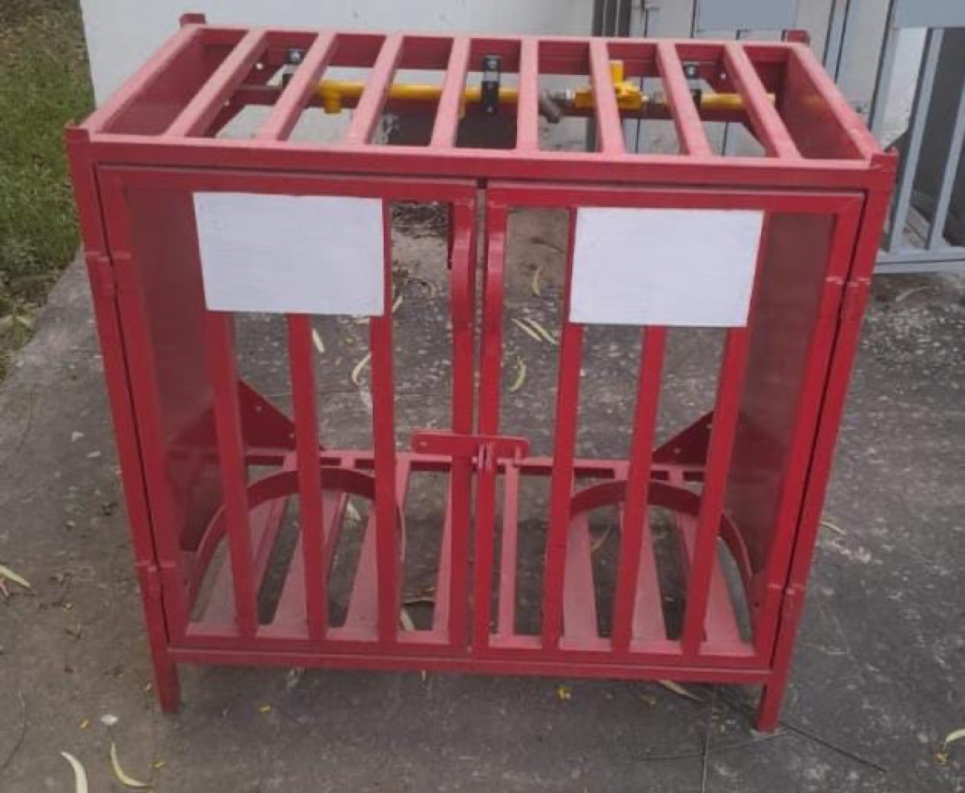 Fabricated LPG cylinder safety cage